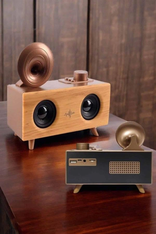 Bluetooth Hoparlör Ahşap Klasik Retro Gramofon Bluetooth Müzik Kutusu ( Lisinya ) Bluetooth Hoparlör Ahşap Klasik Retro Gramofon Bluetooth Müzik Kutusu ( Lisinya )