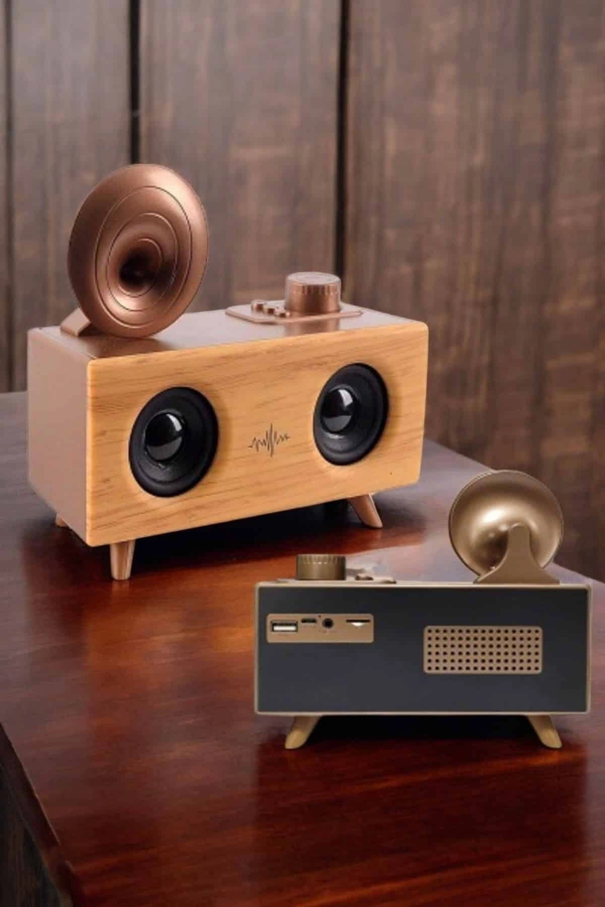 Bluetooth Hoparlör Ahşap Klasik Retro Gramofon Bluetooth Müzik Kutusu ( Lisinya ) Bluetooth Hoparlör Ahşap Klasik Retro Gramofon Bluetooth Müzik Kutusu ( Lisinya )