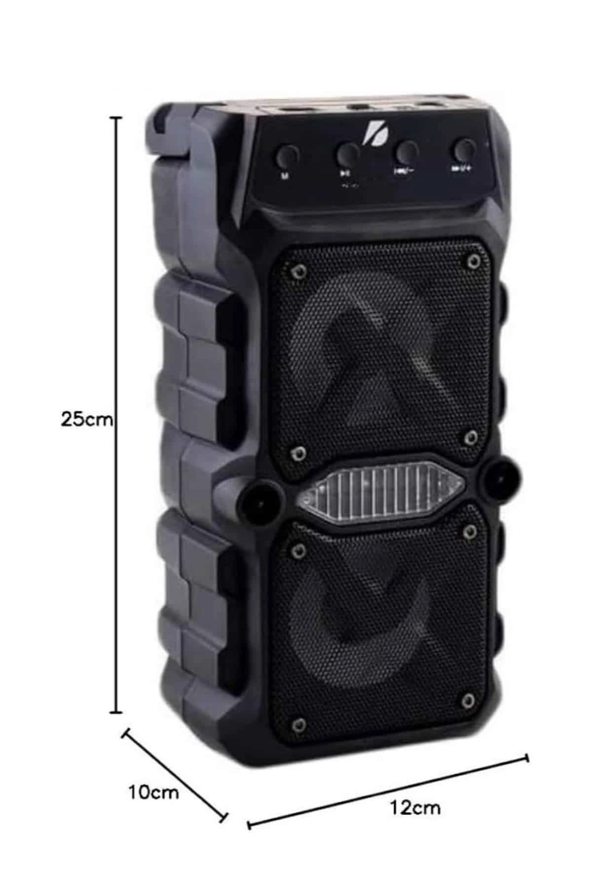 Bluetooth Hoparlör Çift Mikrofonlu Güçlü Ses Kaliteli Kesintisiz Kablosuz ( Lisinya )