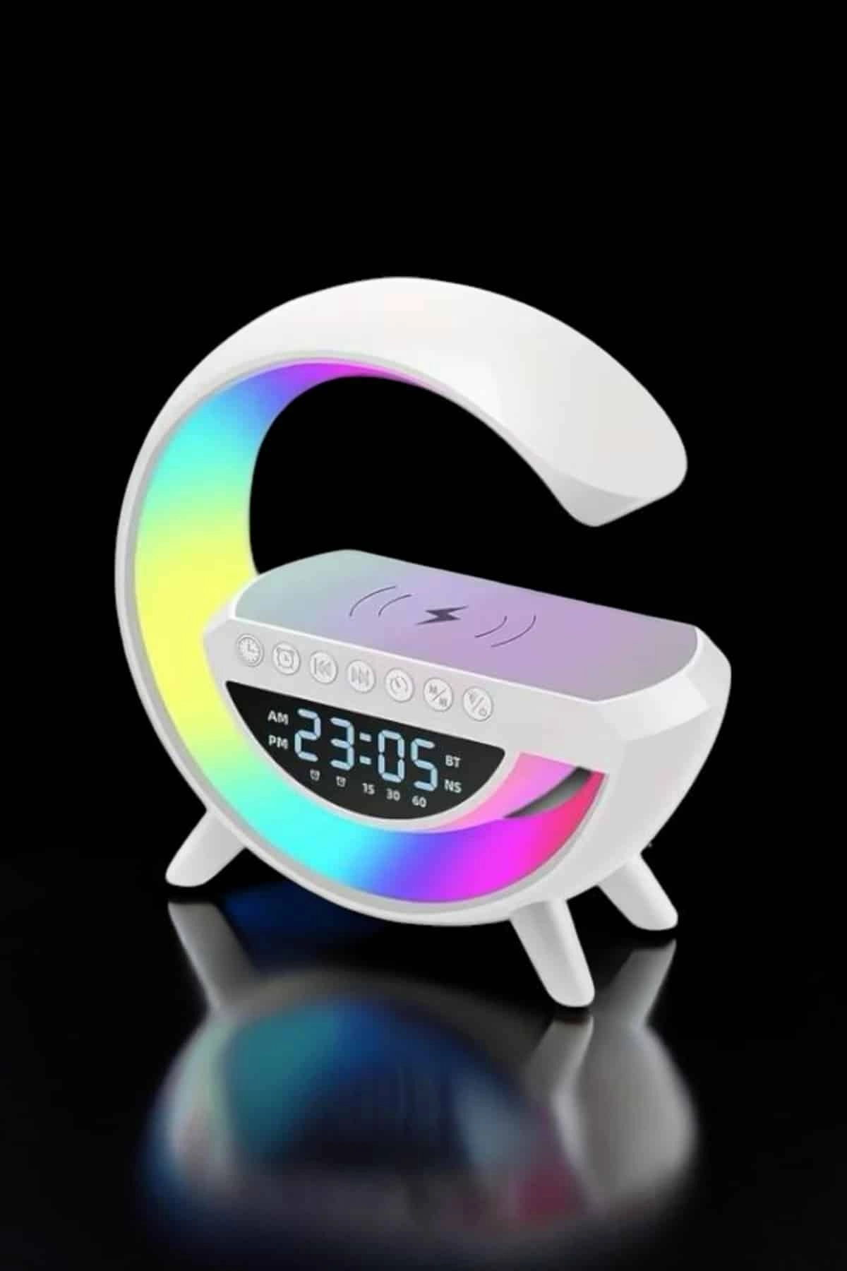 Bluetooth Hoparlör Dijital Göstergeli Wireless Şarj Rgb Işıklı ( Lisinya ) Bluetooth Hoparlör Dijital Göstergeli Wireless Şarj Rgb Işıklı ( Lisinya )
