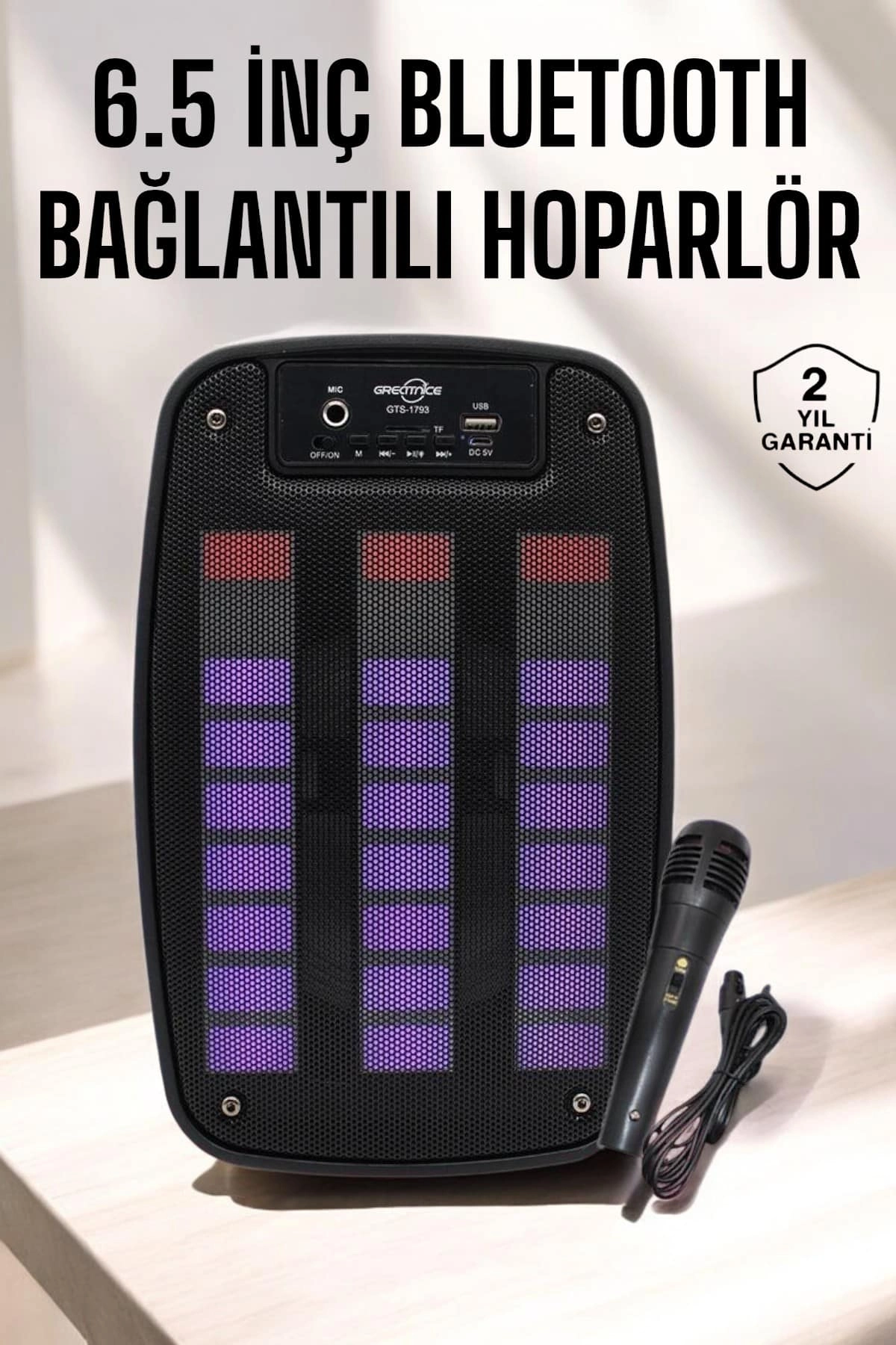 Bluetooth Hoparlör Rgb Işıklı Usb Sd Kart Girişli Taşınabilir ( Lisinya ) Bluetooth Hoparlör Rgb Işıklı Usb Sd Kart Girişli Taşınabilir ( Lisinya )