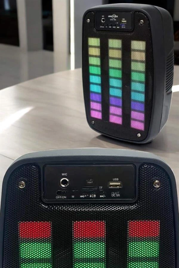 Bluetooth Hoparlör Rgb Işıklı Usb Sd Kart Girişli Taşınabilir ( Lisinya ) Bluetooth Hoparlör Rgb Işıklı Usb Sd Kart Girişli Taşınabilir ( Lisinya )