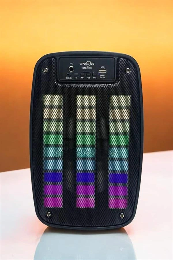 Bluetooth Hoparlör Rgb Işıklı Usb Sd Kart Girişli Taşınabilir ( Lisinya ) Bluetooth Hoparlör Rgb Işıklı Usb Sd Kart Girişli Taşınabilir ( Lisinya )