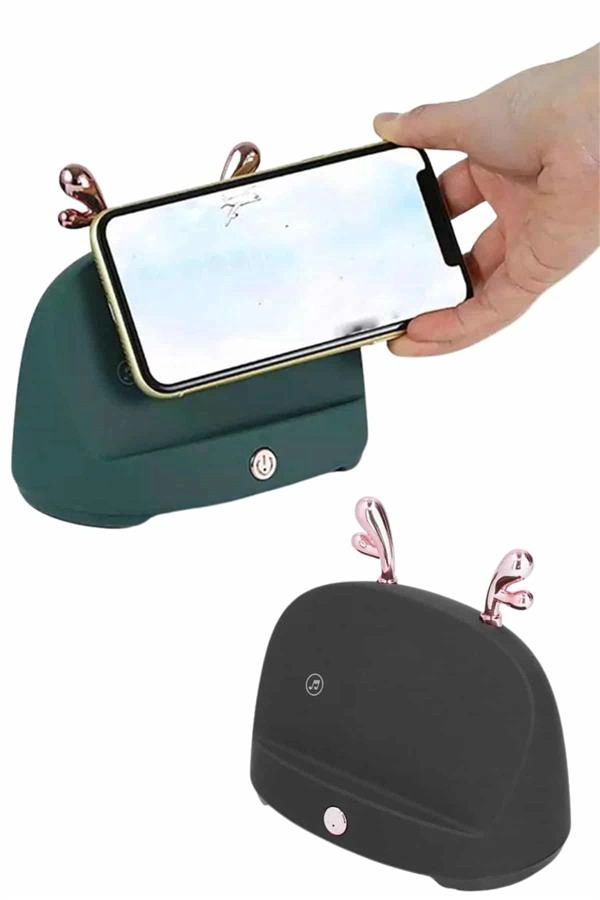 Bluetooth Hoparlör Uzun Pil Ömrü Yüksek Ses Kaliteli Kablosuz Telefon Tutma ( Lisinya )