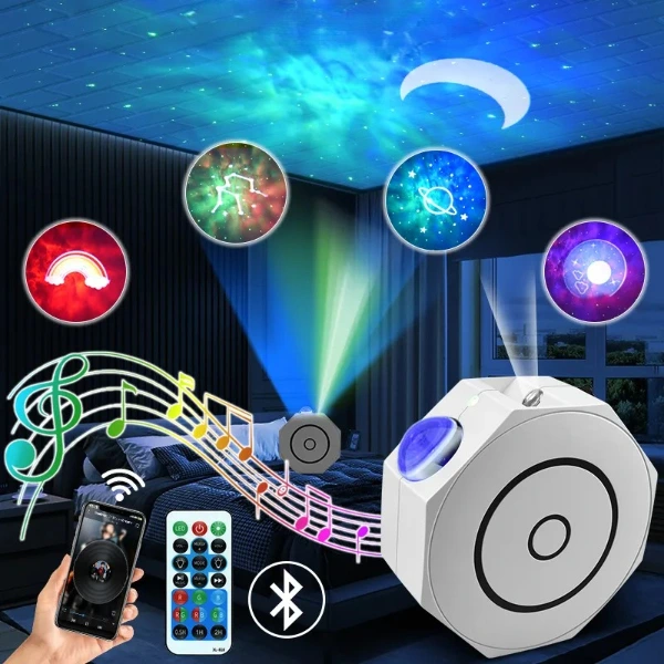 Bluetooth Özellikli Anason Projektör Gece Lambası ( Lisinya )