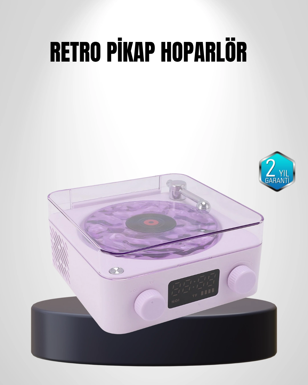 Bluetooth Retro Pikap Hoparlör 360 Derece Ses Projektörlü Gece Lambası Çok Fonksiyonlu ( Lisinya ) Bluetooth Retro Pikap Hoparlör 360 Derece Ses Projektörlü Gece Lambası Çok Fonksiyonlu ( Lisinya )