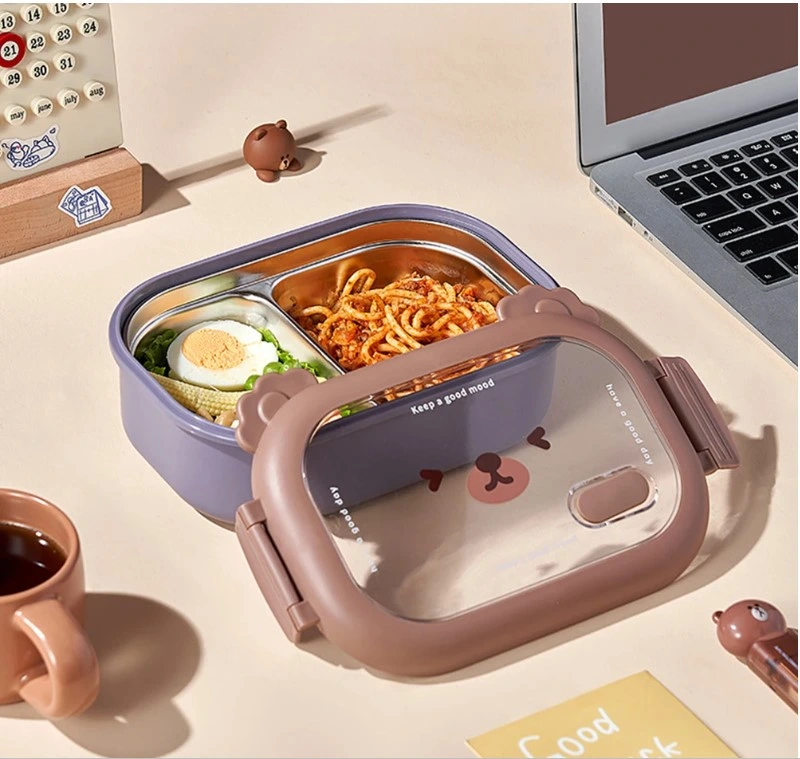 Bölmeli Paslanmaz Çelik Yemek Kutusu ( Lisinya ) Bölmeli Paslanmaz Çelik Yemek Kutusu ( Lisinya )