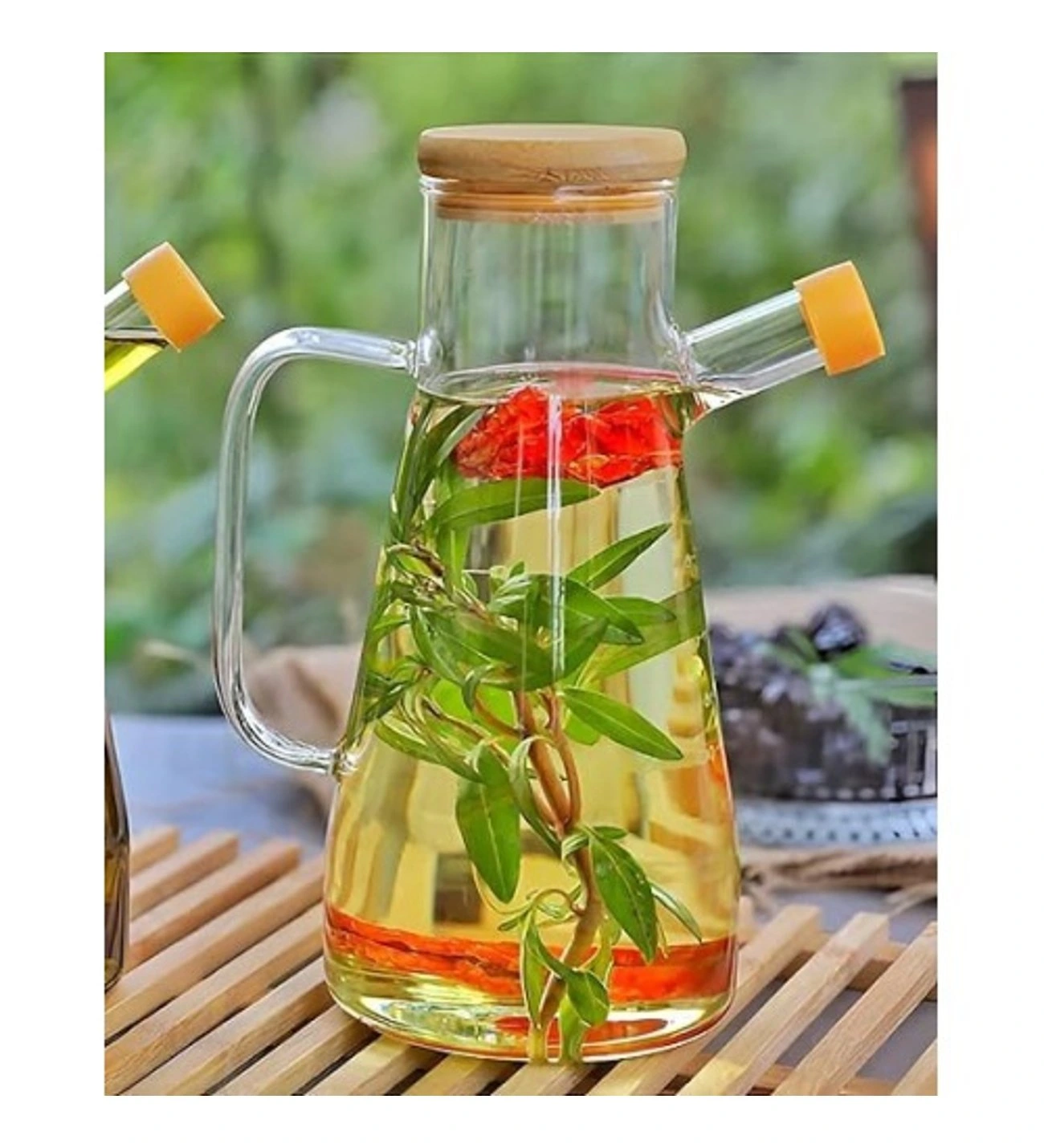 Borosilikat Cam 900 Ml. Yağdanlık ( Lisinya ) Borosilikat Cam 900 Ml. Yağdanlık ( Lisinya )