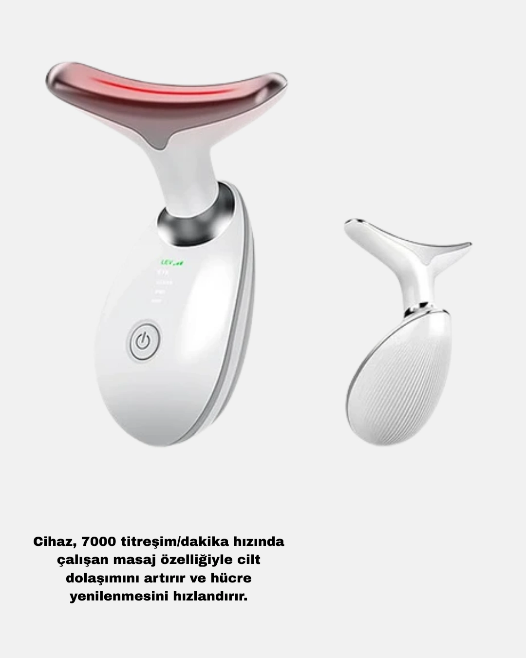 Boyun Ve Gıdı Toparlayıcı Ems Cilt Sıkılaştırıcı 7000 Titreşim Isı Terapisi ( Lisinya )