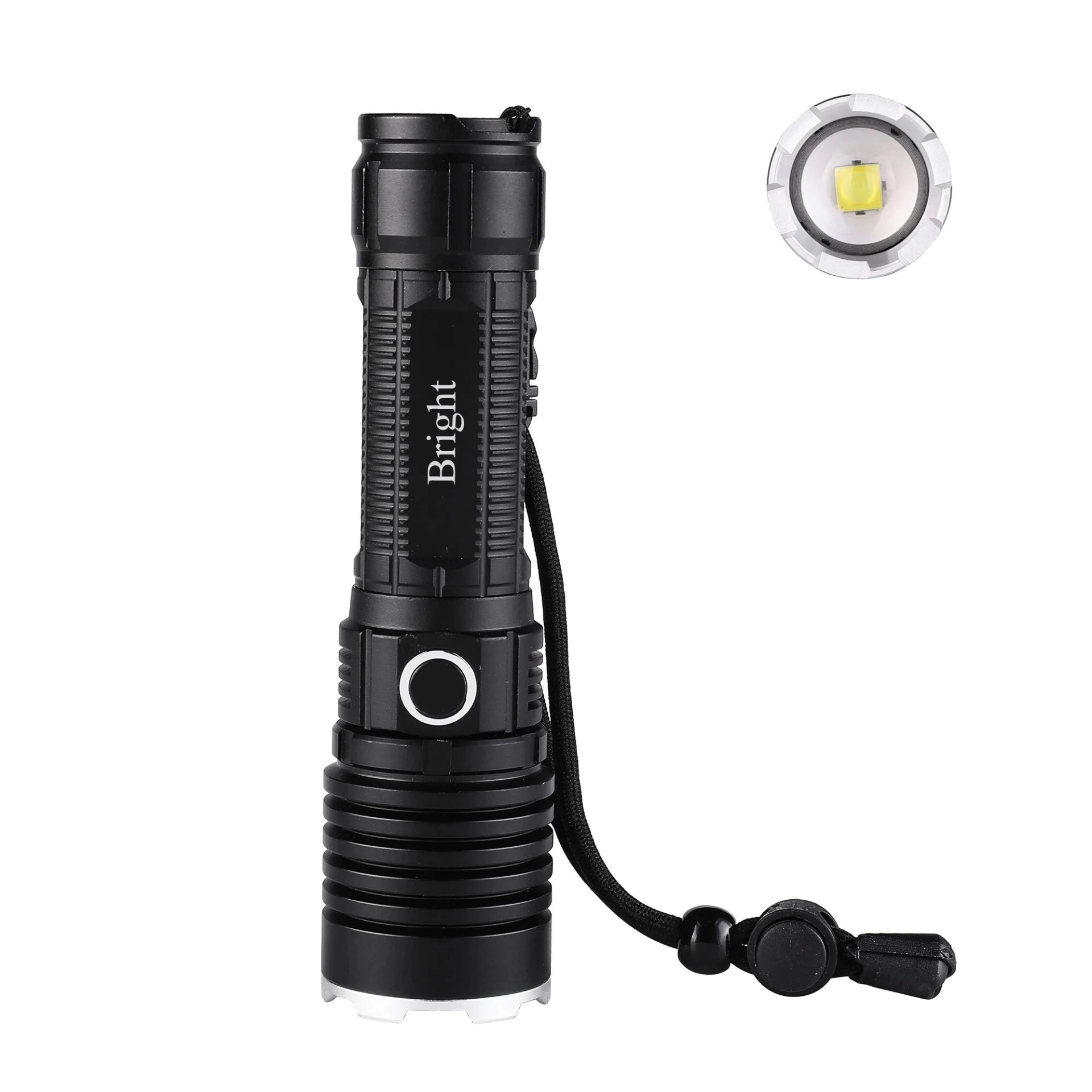 Bright Ght-5761 Xp90 Led 3 Mod Zoomlu Yağmur Suyu Geçirmez Şarjlı El Feneri 26650 Pilli ( Lisinya ) Bright Ght-5761 Xp90 Led 3 Mod Zoomlu Yağmur Suyu Geçirmez Şarjlı El Feneri 26650 Pilli ( Lisinya )