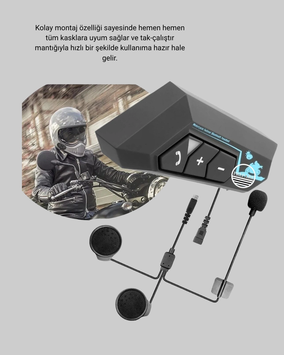 Bt22 Kask Bluetooth Kulaklık 5.0 Gürültü Engelleyici Ve Eller Serbest Kullanım ( Lisinya )
