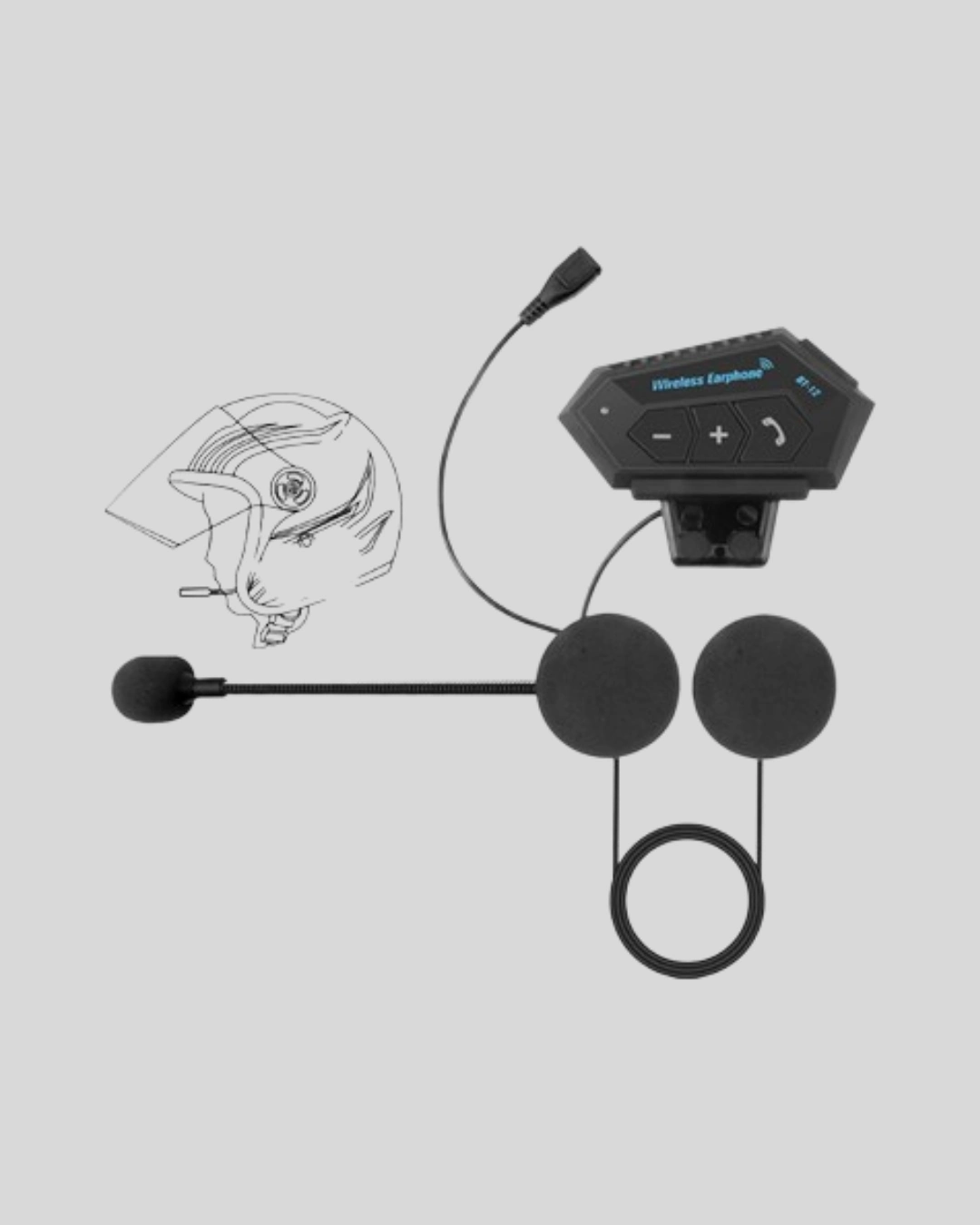 Bt22 Kask Bluetooth Kulaklık 5.0 – Suya Dayanıklı, Gürültü Önleyici, Uzun Pil Ömürlü ( Lisinya )