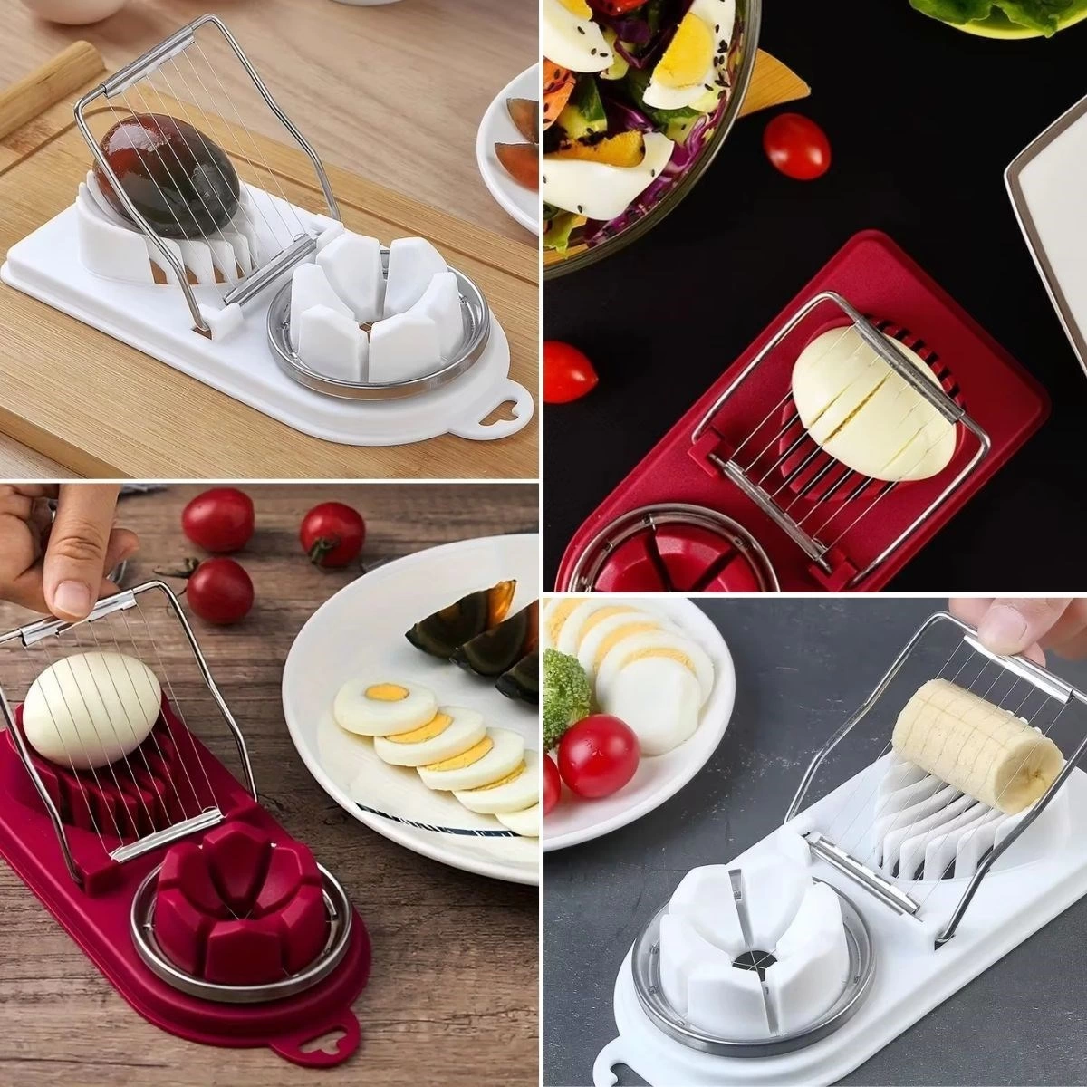 Çok Fonksiyonlu Eşit Yumurta ,Meyve Dilimleyici Kesici Aparat ( Lisinya )