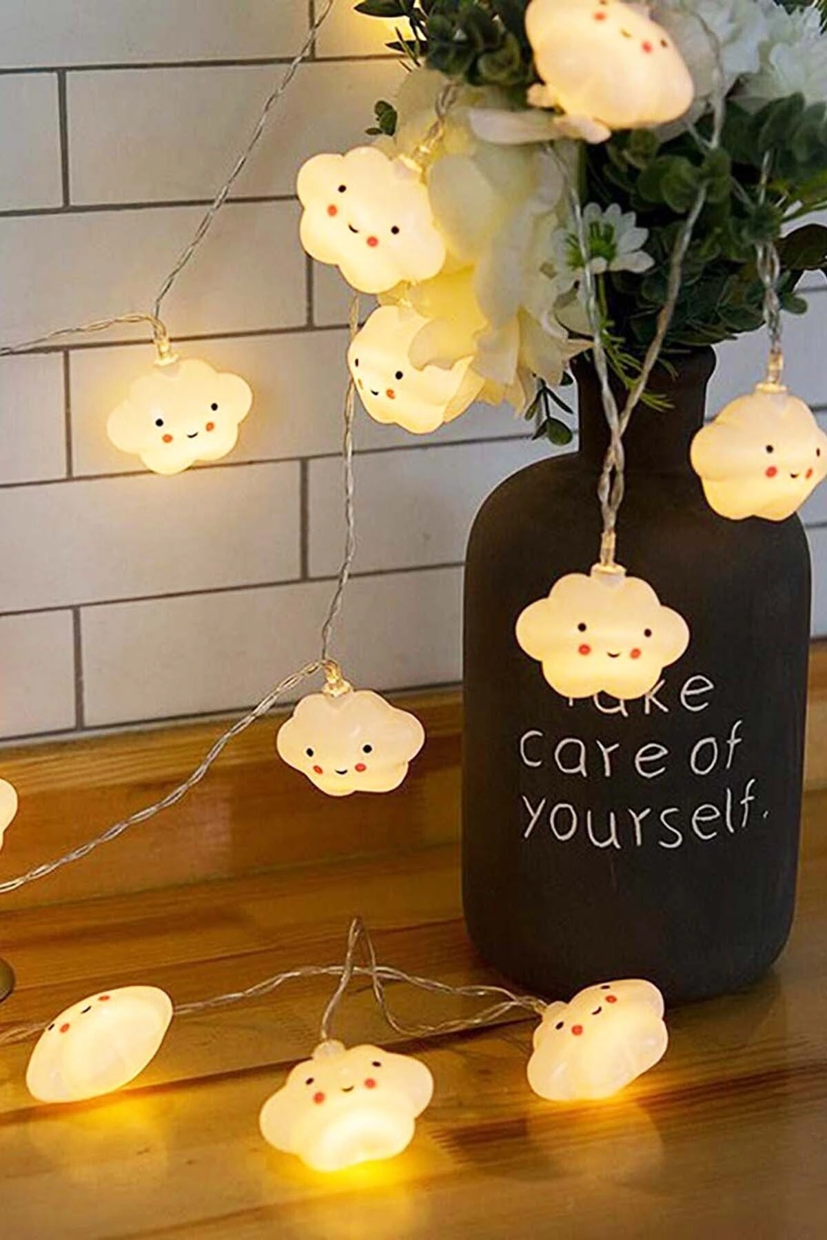 Bulut Şeklinde Led Şerit Lamba 12 Adet ( Lisinya )