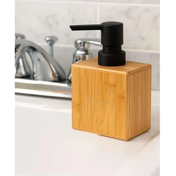 Büyük Ahşap Sıvı Sabunluk ( Lisinya ) Büyük Ahşap Sıvı Sabunluk ( Lisinya )