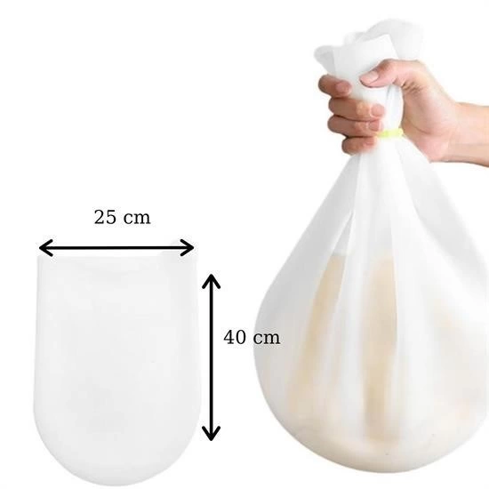 Büyük Hamur Torbası Silikon Şeffaf Hamur Yoğurma Torbası Ekmek Makarna Mantı Hamuru Kolay ( Lisinya ) Büyük Hamur Torbası Silikon Şeffaf Hamur Yoğurma Torbası Ekmek Makarna Mantı Hamuru Kolay ( Lisinya )