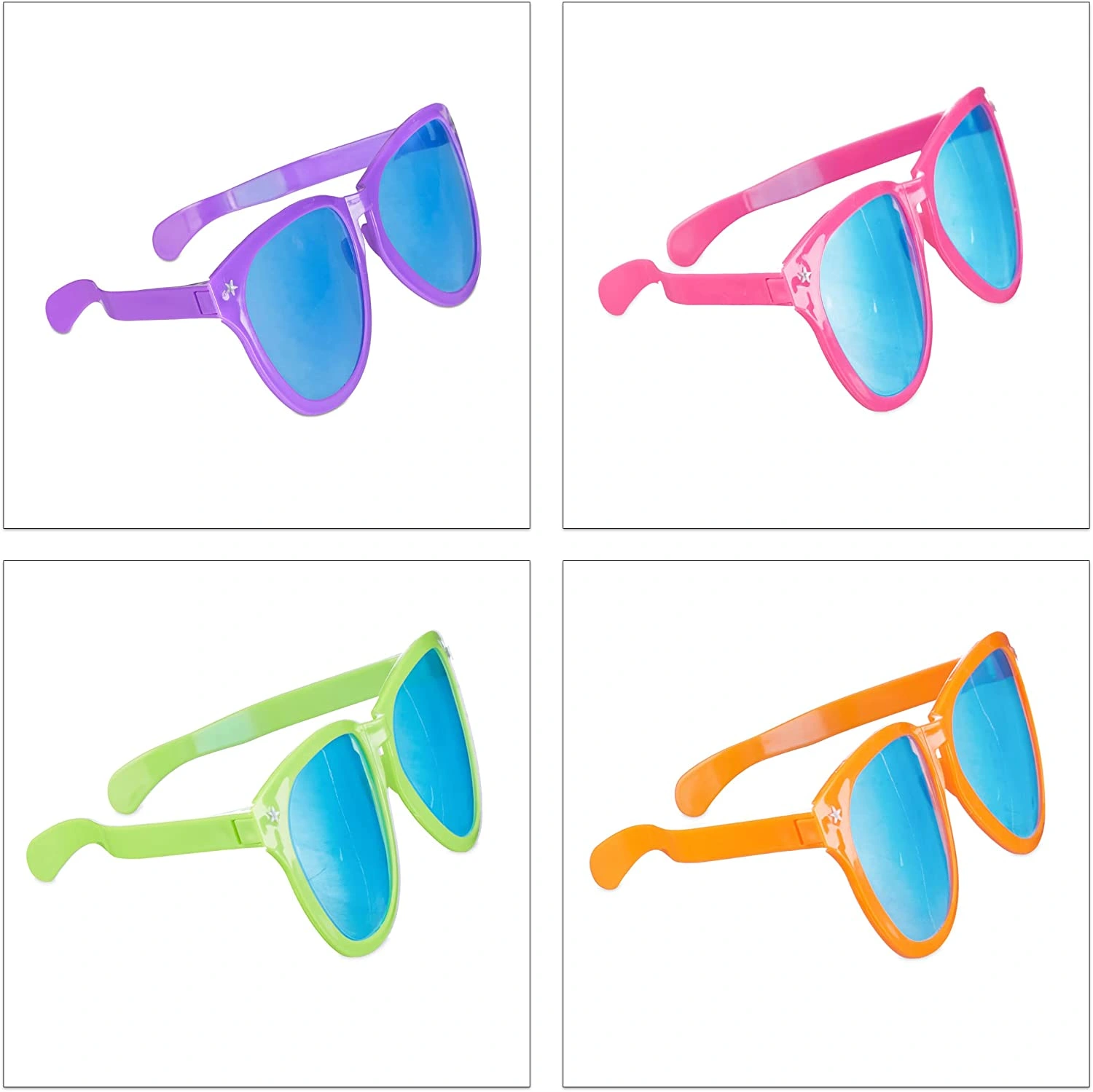 Büyük Parti Gözlüğü Rengarenk 12 Adet ( Lisinya )