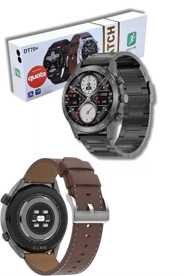 Çağrı Cevaplama Sesli Asistan Çoklu Dil Desteği 5.0 Bluetooth Akıllı Saat ( Lisinya )