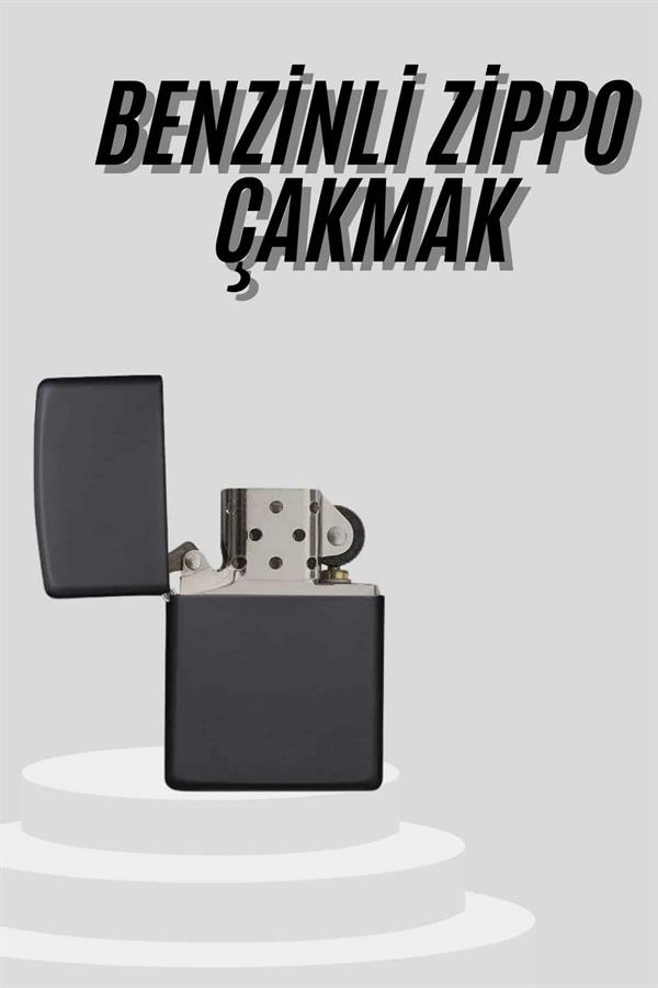 Çakmak Parlak Siyah Doldurulabilir Hedyelik Eşya ( Lisinya )