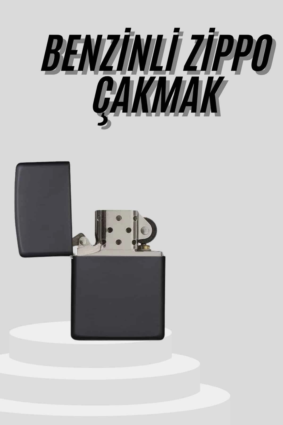 Çakmak Parlak Siyah Doldurulabilir Hedyelik Eşya ( Lisinya )