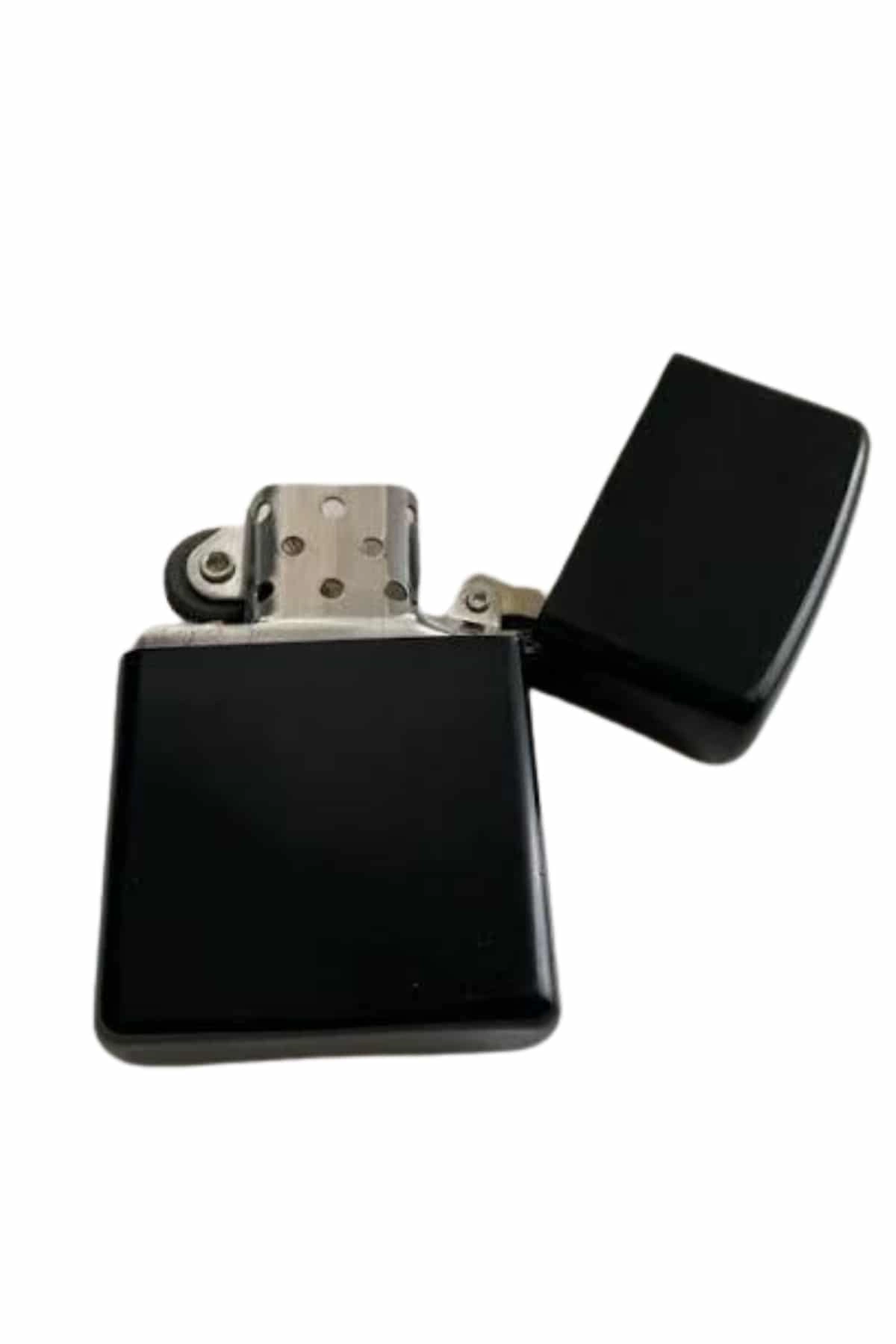 Çakmak Parlak Siyah Doldurulabilir Hedyelik Eşya ( Lisinya )