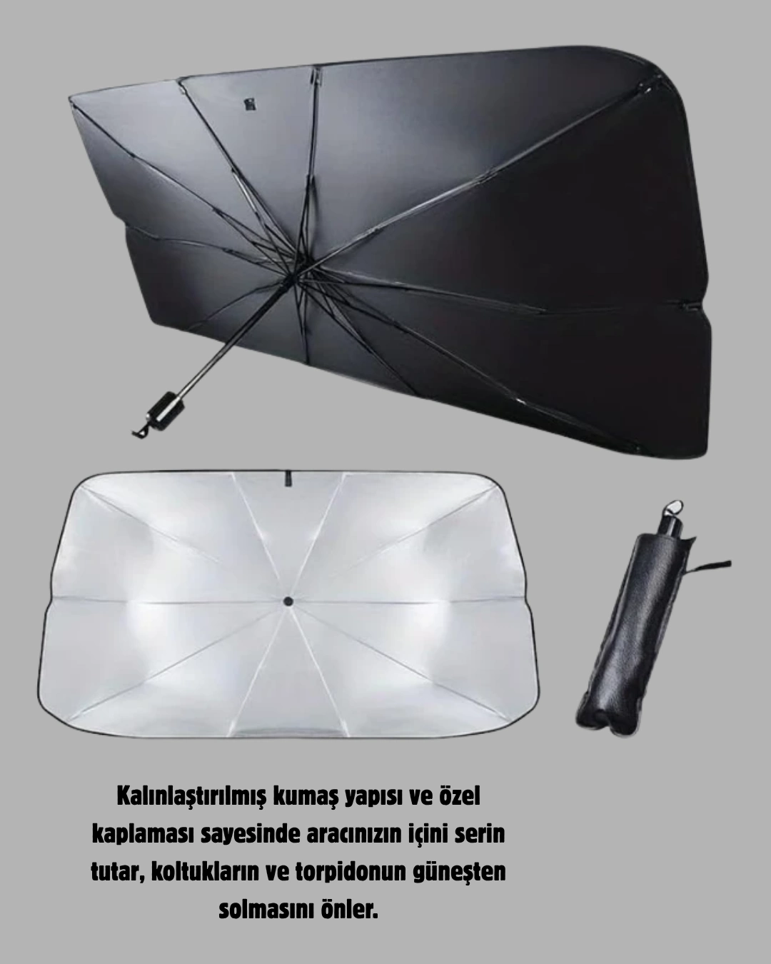 Ön Cam Güneşliği – Kalın Kumaş Ve Cam Elyaf İskelet İle Maksimum Uv Koruma ( Lisinya ) Ön Cam Güneşliği – Kalın Kumaş Ve Cam Elyaf İskelet İle Maksimum Uv Koruma ( Lisinya )