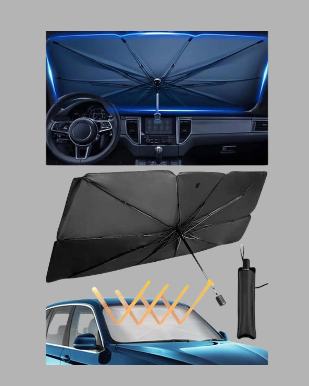 Ön Cam Güneşliği – Kalın Kumaş Ve Cam Elyaf İskelet İle Maksimum Uv Koruma ( Lisinya ) Ön Cam Güneşliği – Kalın Kumaş Ve Cam Elyaf İskelet İle Maksimum Uv Koruma ( Lisinya )