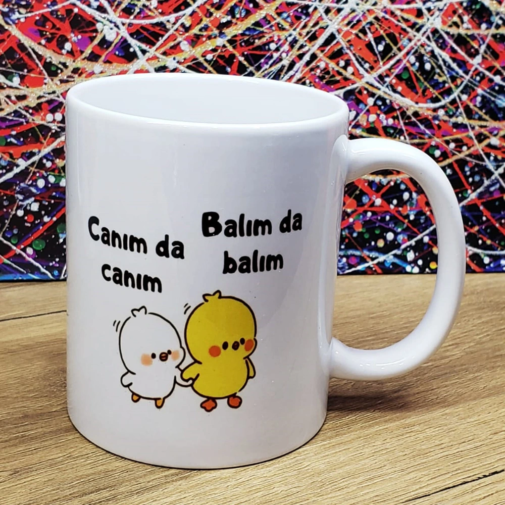 Canım Da Canım Balım Da Balım Tasarımlı Kupa Bardak ( Lisinya ) Canım Da Canım Balım Da Balım Tasarımlı Kupa Bardak ( Lisinya )