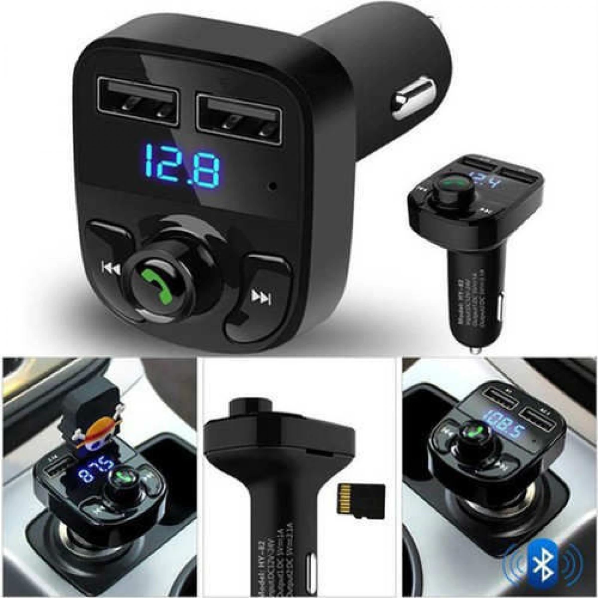 Carx8 Bluetooth Araç Kiti Fm Transmitter ( Lisinya ) Carx8 Bluetooth Araç Kiti Fm Transmitter ( Lisinya )