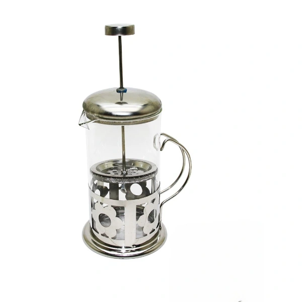Çelik Kulplu Cam French Press - 350 Ml ( Lisinya ) Çelik Kulplu Cam French Press - 350 Ml ( Lisinya )
