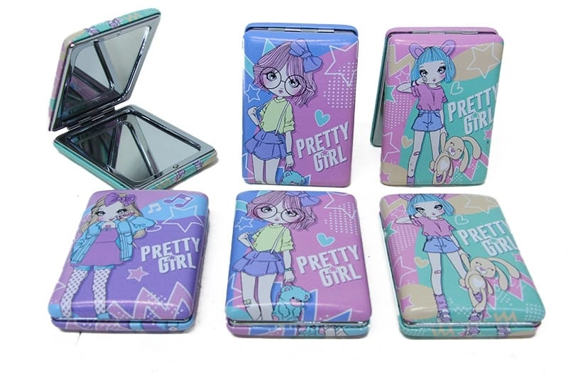 Cep Aynası Dikdörtgen Tombul Pretty Girl ( Lisinya )