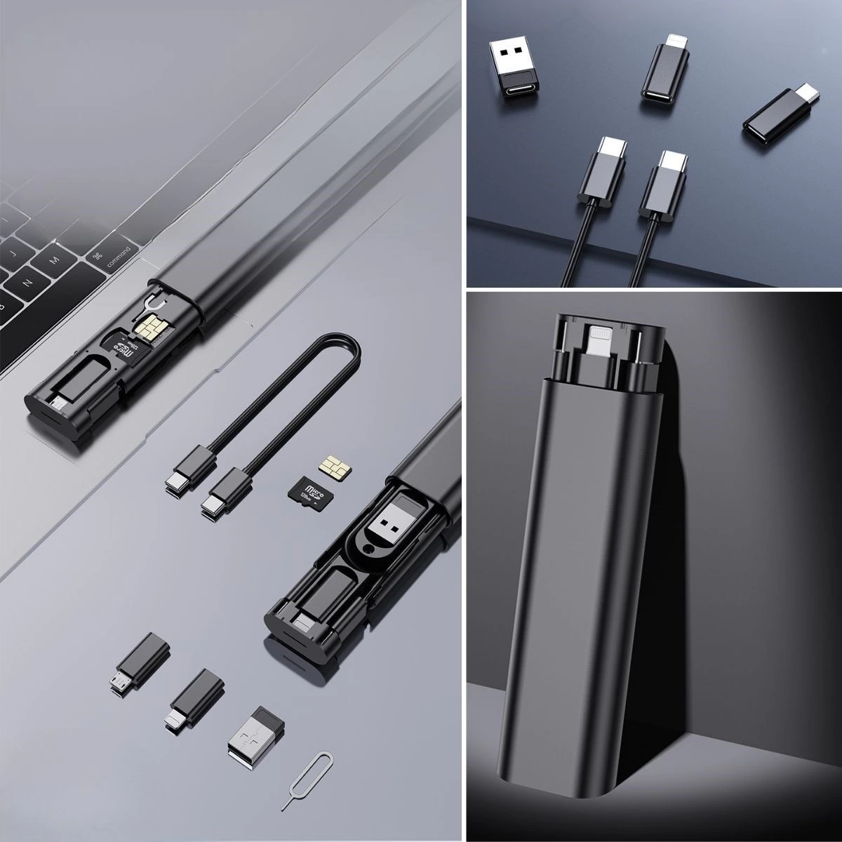 Cep Tipi 60w Bas Aç Type-c,iphone Şarj,micro Usb Hızlı Şarj Data Kablo Seti ( Lisinya ) Cep Tipi 60w Bas Aç Type-c,iphone Şarj,micro Usb Hızlı Şarj Data Kablo Seti ( Lisinya )