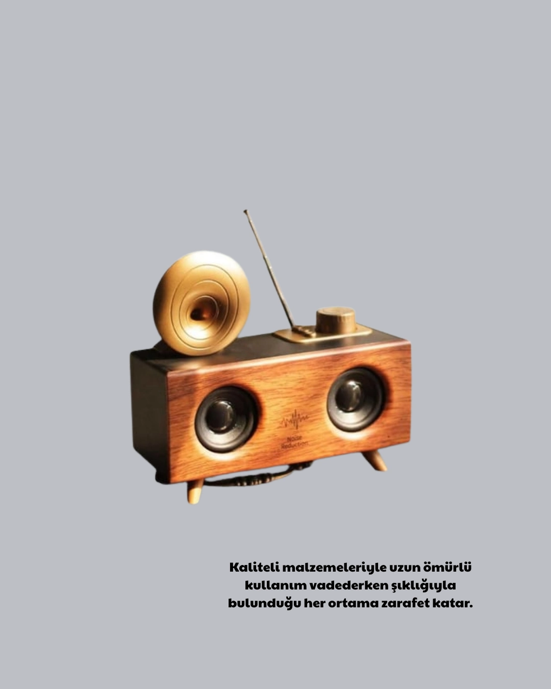 Çift Hoparlörlü Bluetooth Gramofon Speaker – Fm Radyo, Usb, Sd Kart Ve Aux Girişli ( Lisinya ) Çift Hoparlörlü Bluetooth Gramofon Speaker – Fm Radyo, Usb, Sd Kart Ve Aux Girişli ( Lisinya )