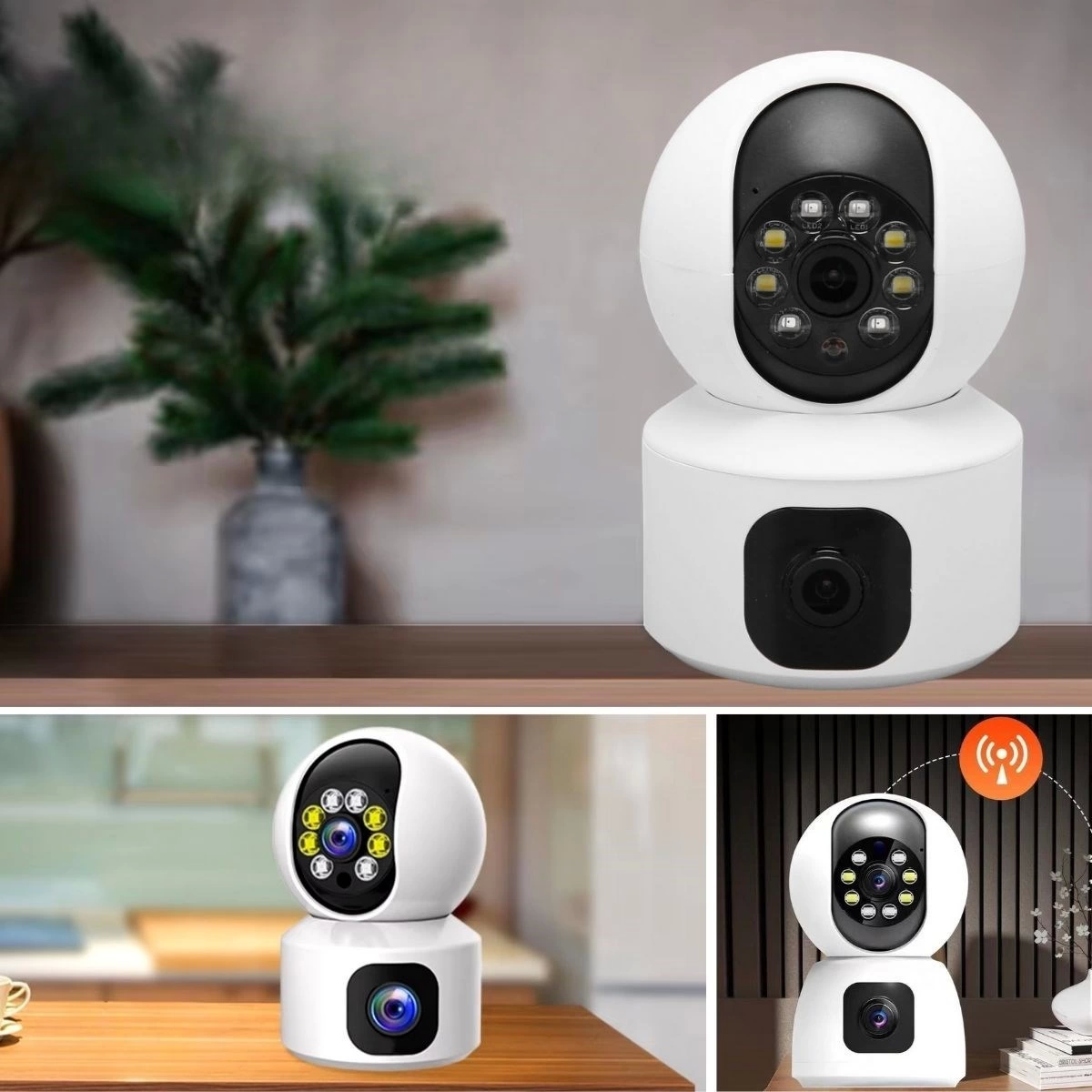 Kablosuz 360 Panoramik Ampul Kamera Güvenlik Kamerası Çift Kablosuz 360 Derece Gece Görüşlü ( Lisinya ) Kablosuz 360 Panoramik Ampul Kamera Güvenlik Kamerası Çift Kablosuz 360 Derece Gece Görüşlü ( Lisinya )