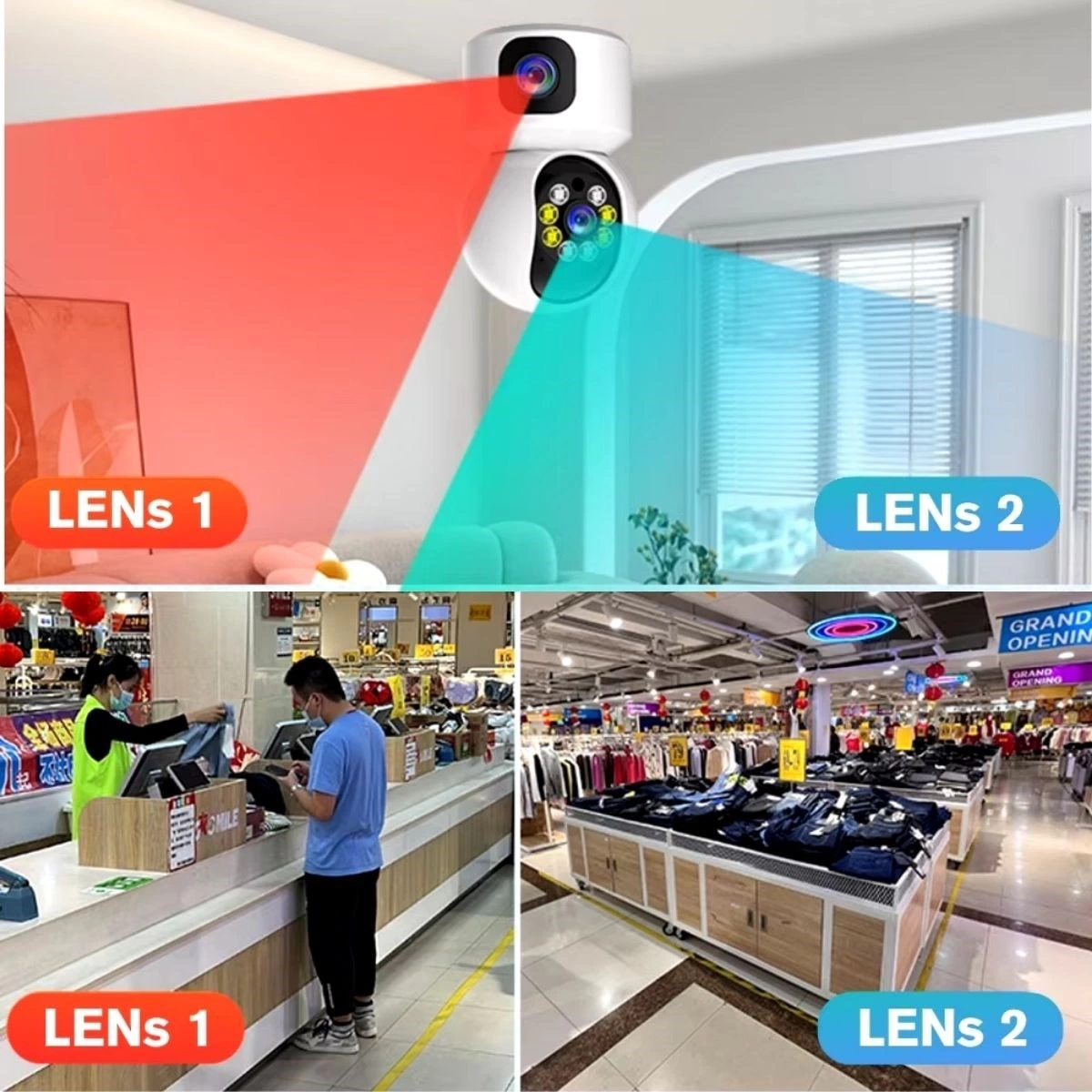 Kablosuz 360 Panoramik Ampul Kamera Güvenlik Kamerası Çift Kablosuz 360 Derece Gece Görüşlü ( Lisinya ) Kablosuz 360 Panoramik Ampul Kamera Güvenlik Kamerası Çift Kablosuz 360 Derece Gece Görüşlü ( Lisinya )