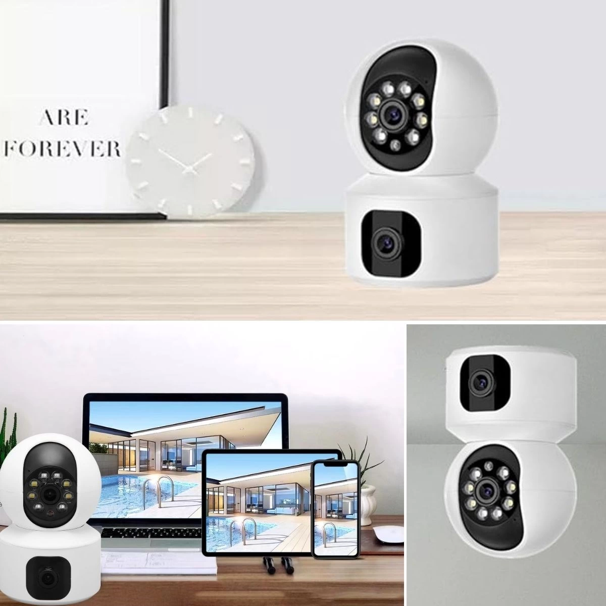Kablosuz 360 Panoramik Ampul Kamera Güvenlik Kamerası Çift Kablosuz 360 Derece Gece Görüşlü ( Lisinya ) Kablosuz 360 Panoramik Ampul Kamera Güvenlik Kamerası Çift Kablosuz 360 Derece Gece Görüşlü ( Lisinya )