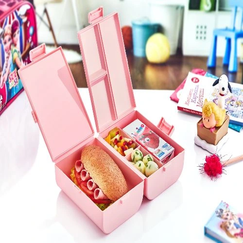 Çift Kapaklı Bölmeli Beslenme Kabı ( Lisinya ) Çift Kapaklı Bölmeli Beslenme Kabı ( Lisinya )