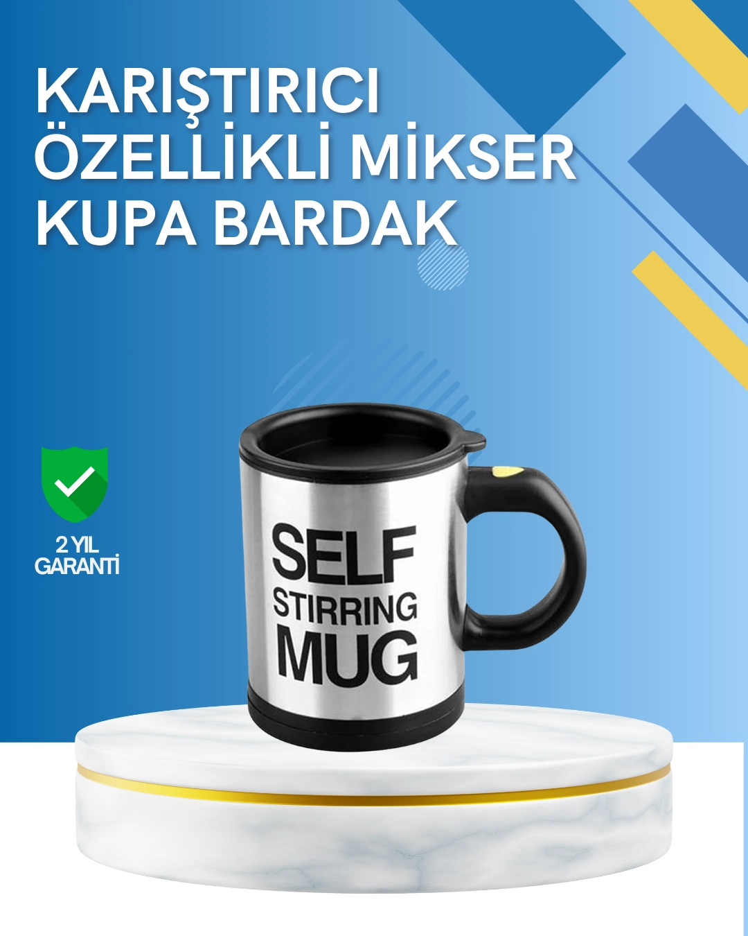 Çift Katmanlı Termos Özellikli Karıştırma Motorlu Kupa ( Lisinya )