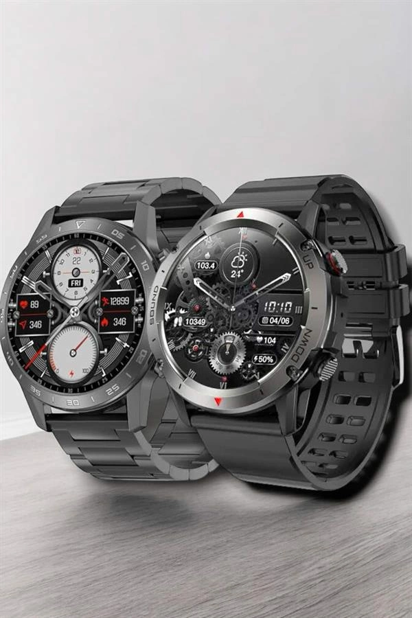 Çift Kordonlu Yüksek Çözünürlüklü Akıllı Saat Uyku İzleyici & Spor Modları ( Lisinya )