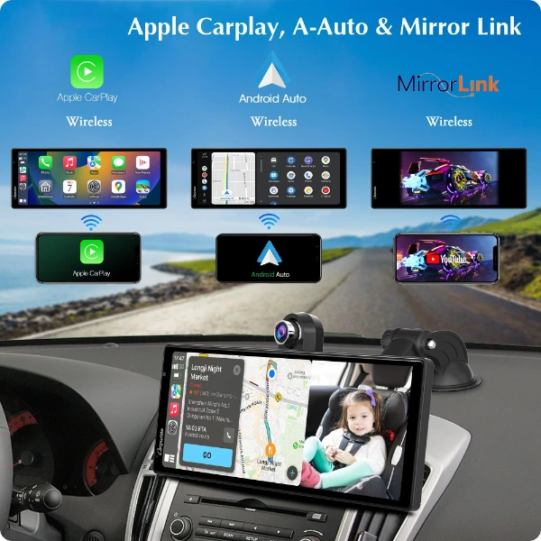 Çift Lens Kameralı Apple Ve Android Carplay ( Lisinya ) Çift Lens Kameralı Apple Ve Android Carplay ( Lisinya )