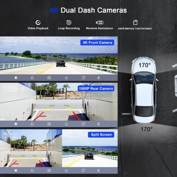Çift Lens Kameralı Apple Ve Android Carplay ( Lisinya ) Çift Lens Kameralı Apple Ve Android Carplay ( Lisinya )