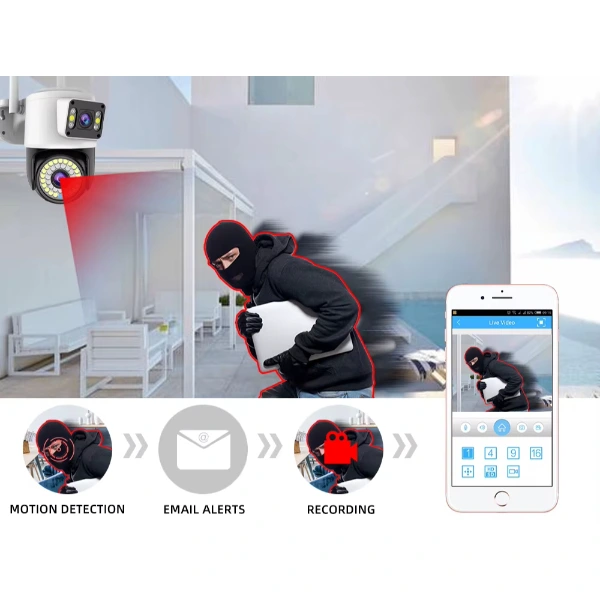 Çift Lensli Dış Mekan Wi-fi Kamera ( Lisinya )