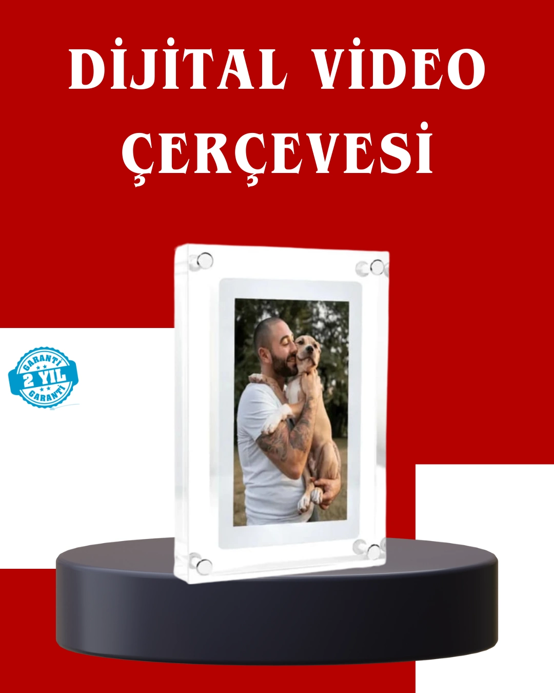 Çift Stereo Hoparlörlü 7 İnç Dijital Fotoğraf Çerçevesi – Zengin Ses Deneyimi ( Lisinya )