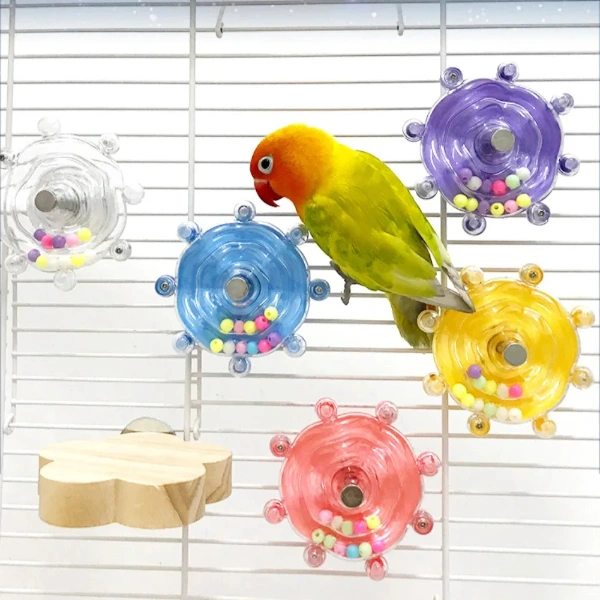 Çıngıraklı Kuş Kafesi İçin Çark Oyuncağı ( Lisinya )