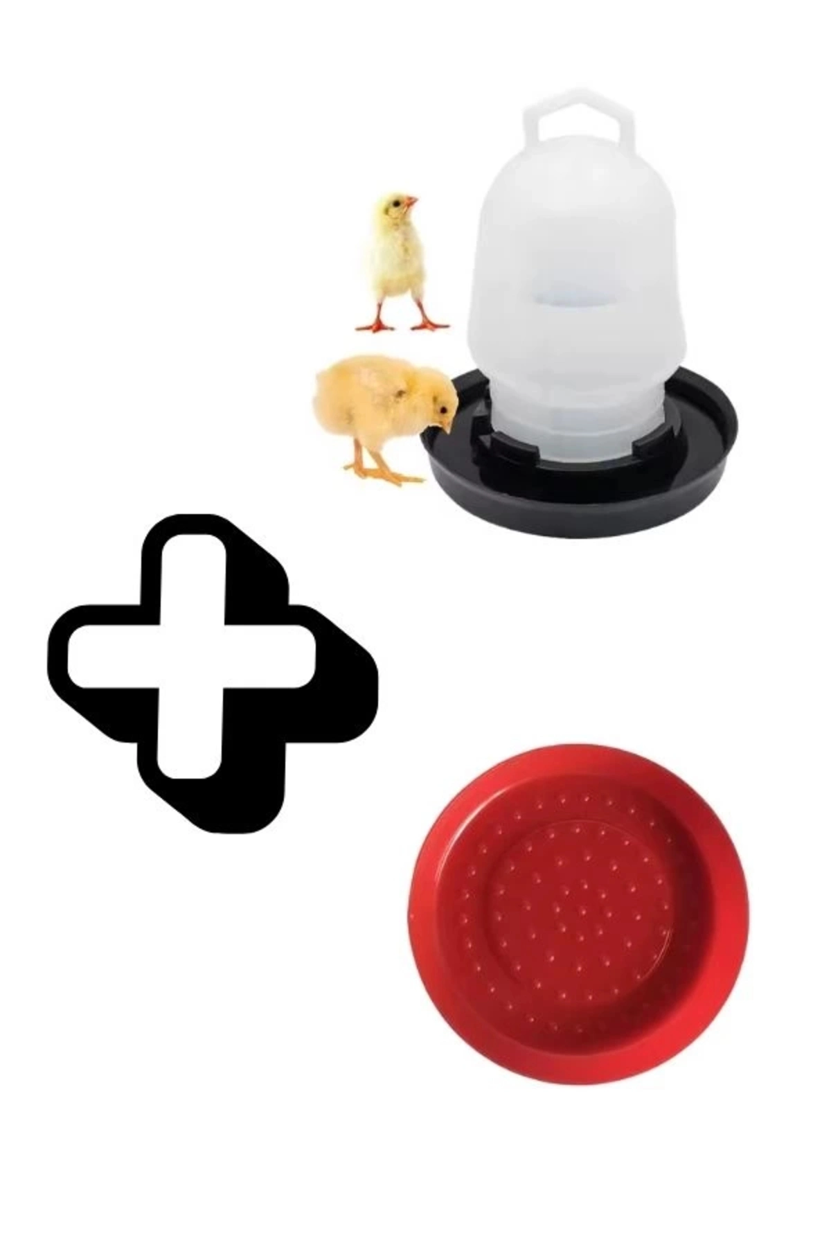 Civciv Suluk 0,75 ML Kaliteli Plastik + Tabak Yemlik ( Lisinya )