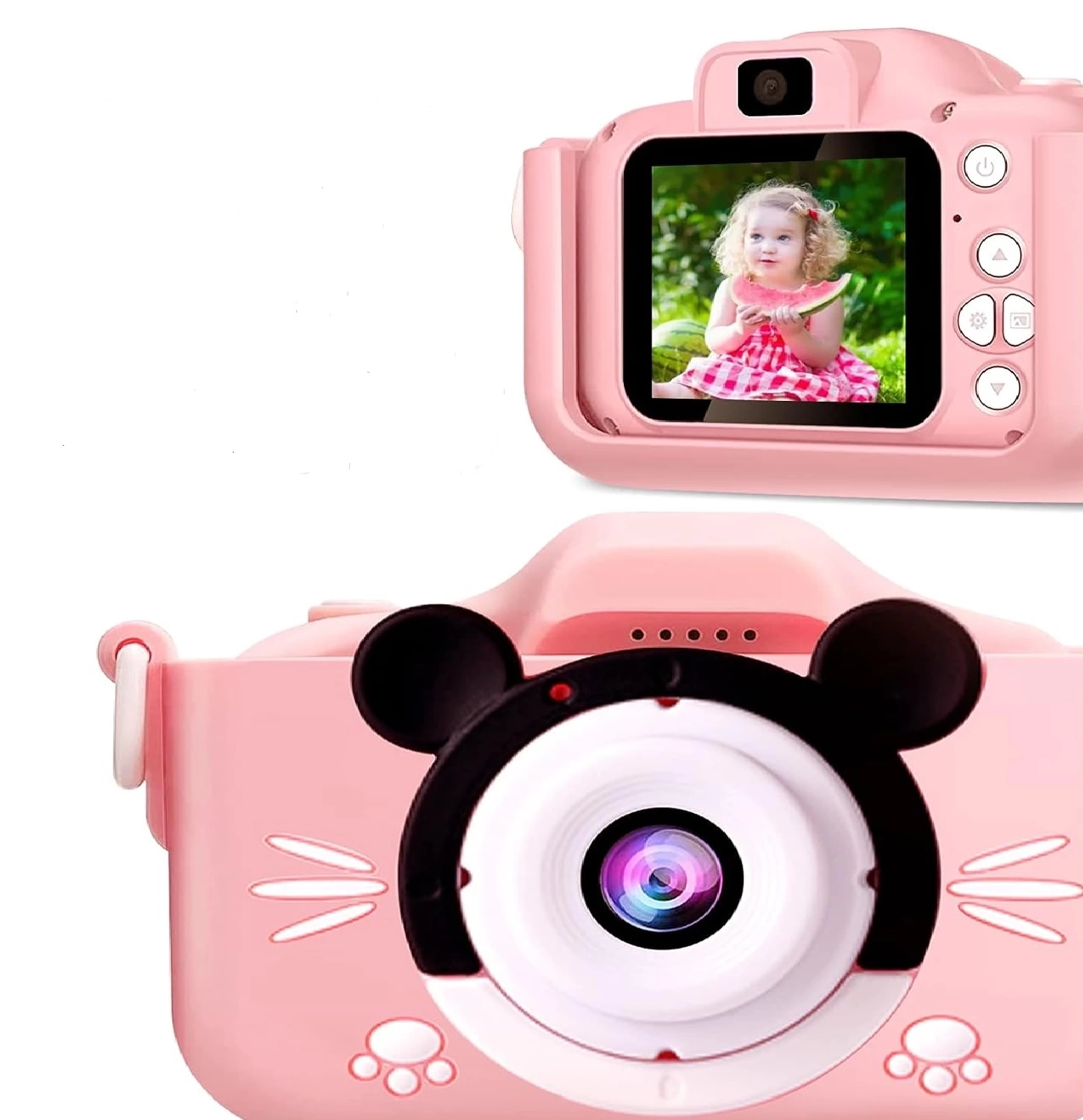 Çocuk Dijital Fotoğraf Makinası 20 Mp Video Kaydedici 2.0 İnç Çift Kameralı ( Lisinya )