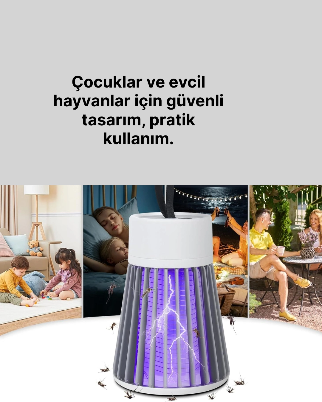 Çocuk Ve Evcil Hayvan Dostu Sivrisinek Yakalama Lambası ( Lisinya )