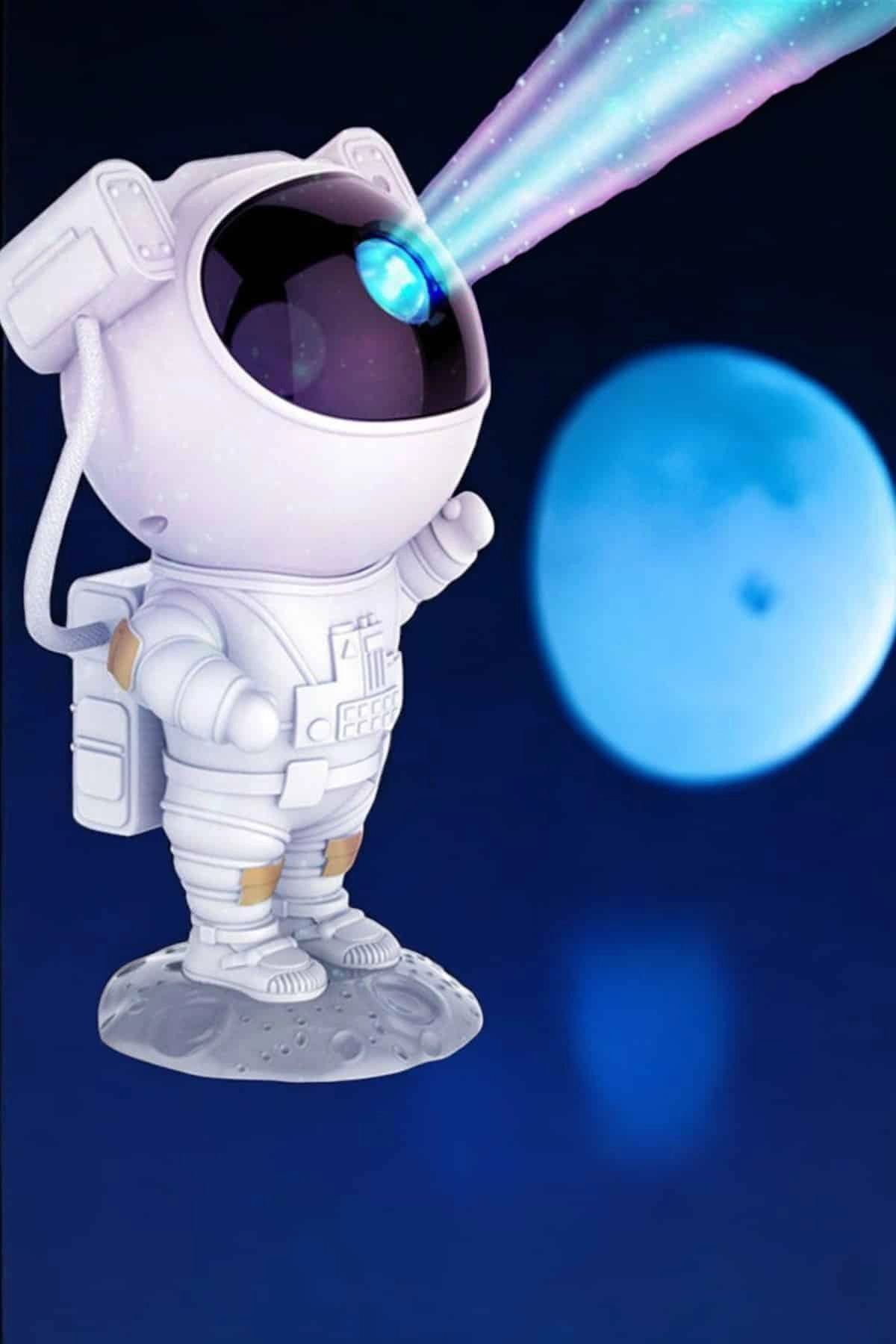 Çocuklara Özel Projeksiyon Astronot Lamba Speaker Sevimli ( Lisinya )