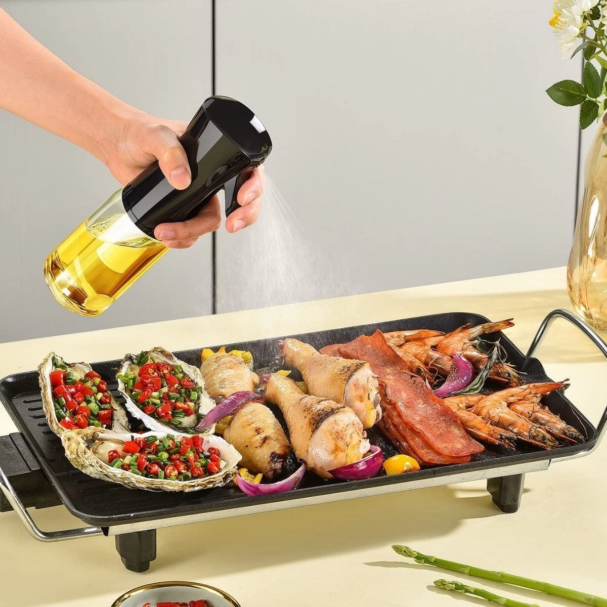 Çok Amaçlı Cam Şişe Püskürtmeli Dağıtıcı Yağdanlık Limonluk Sirke Sosluk Spreyi ( Lisinya ) Çok Amaçlı Cam Şişe Püskürtmeli Dağıtıcı Yağdanlık Limonluk Sirke Sosluk Spreyi ( Lisinya )