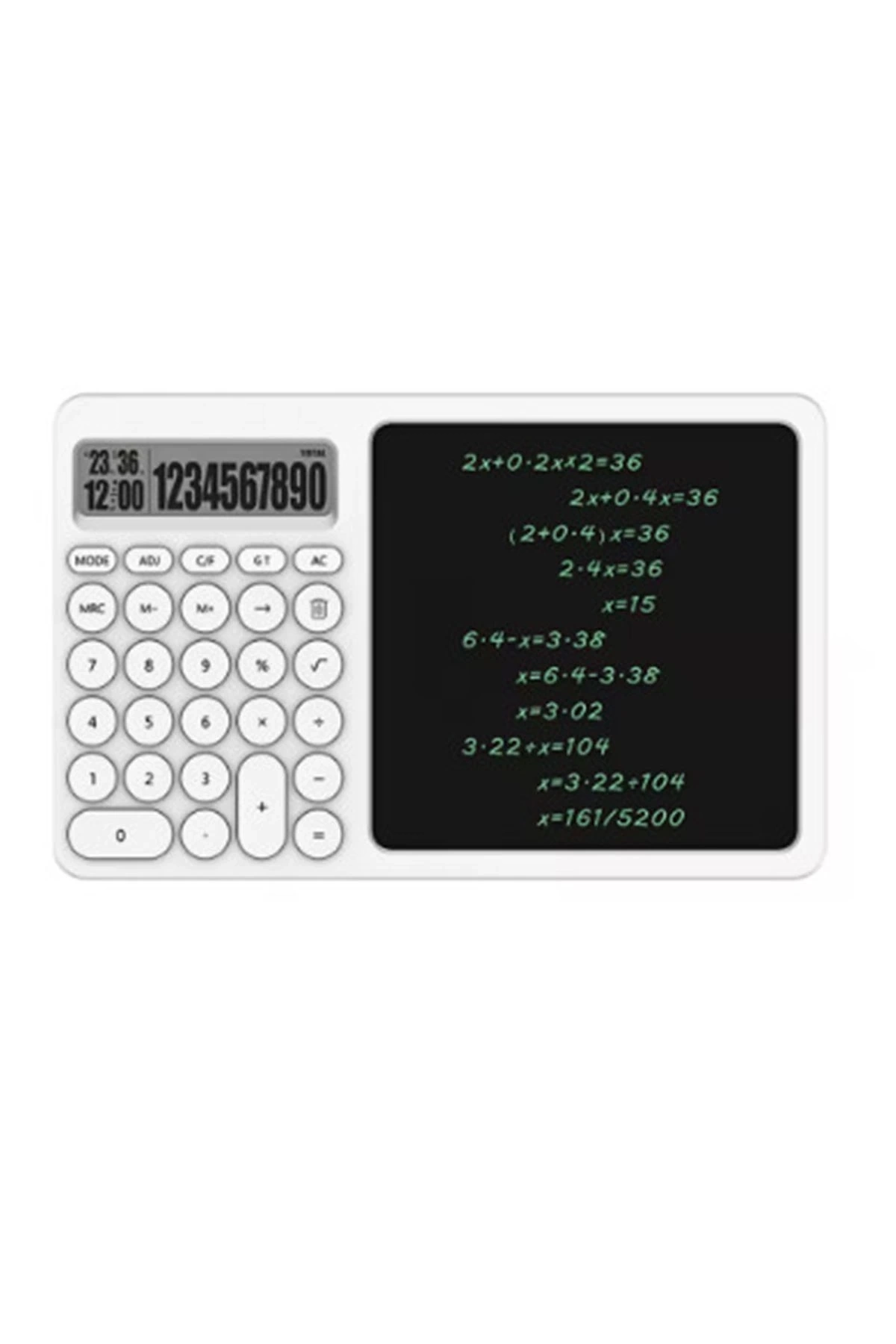 Çok Amaçlı Digital Hesap Makinesi Lcd Ekran Yazma Tableti Ofis Okul İçin Silinebilir El Yazısı Not Defteri ( Lisinya )